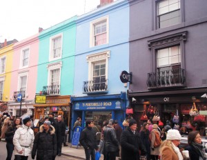 Portobello Market in London.