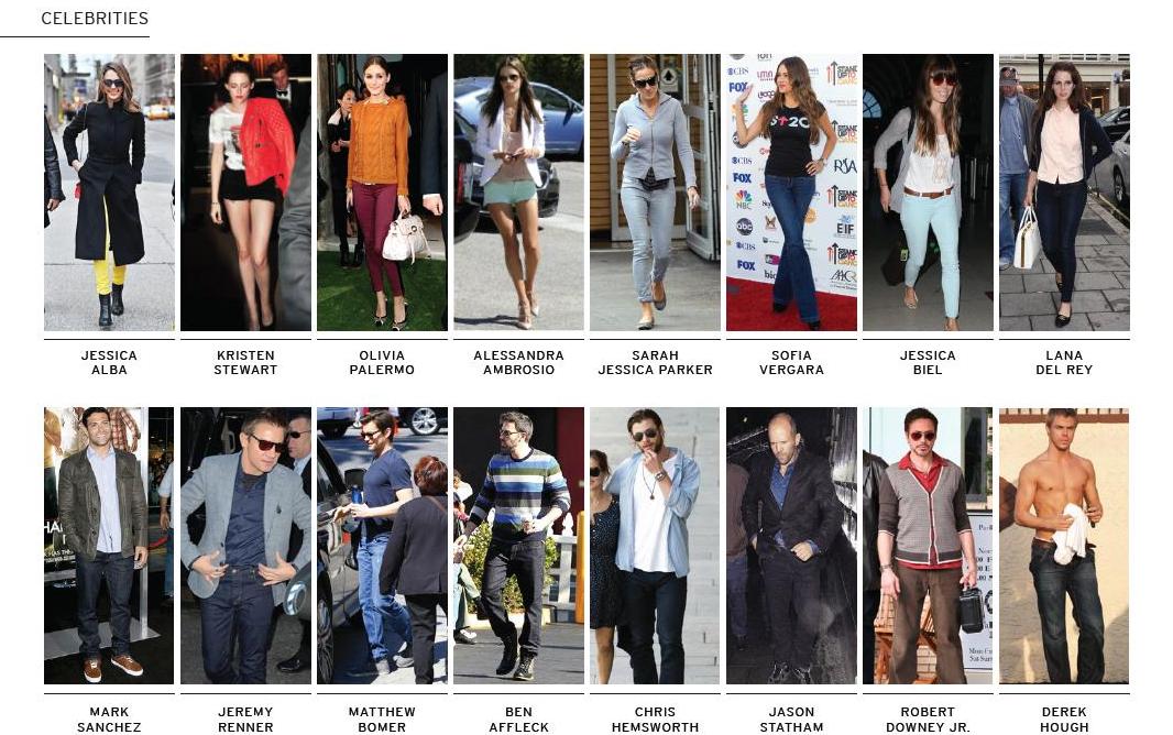 Celebrities in Hudson Jeans