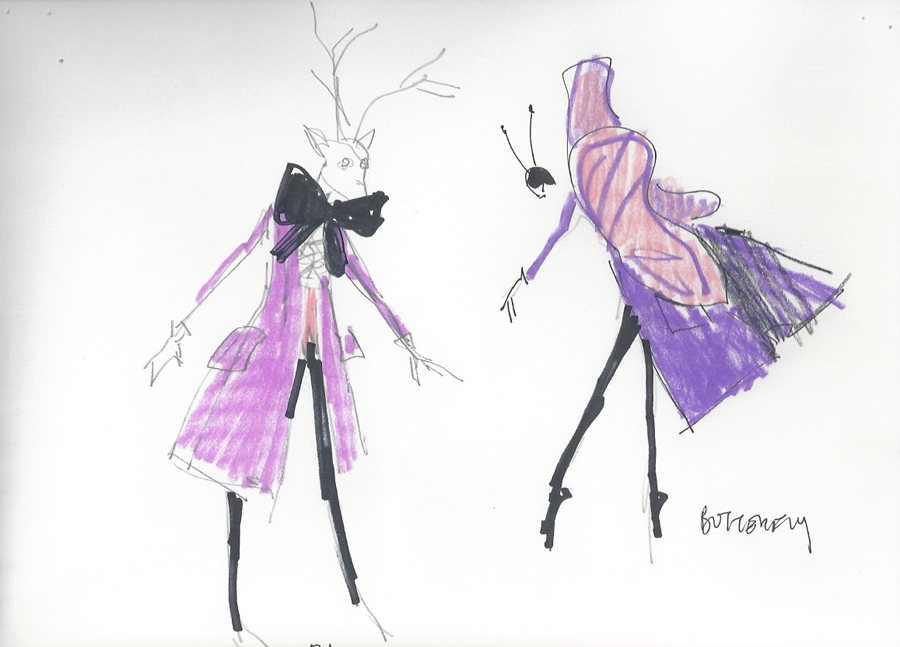Mizrahi's sketches for The Magic Flute at The Opera House of St. Louis, which debuts May 24, 2014.