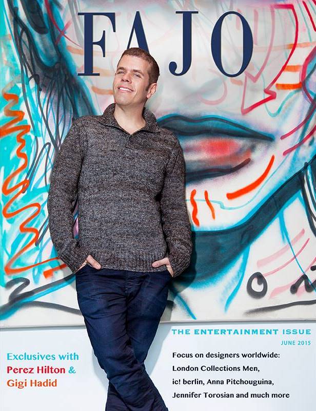 Perez Hilton is on the cover of The Entertainment Issue this year.