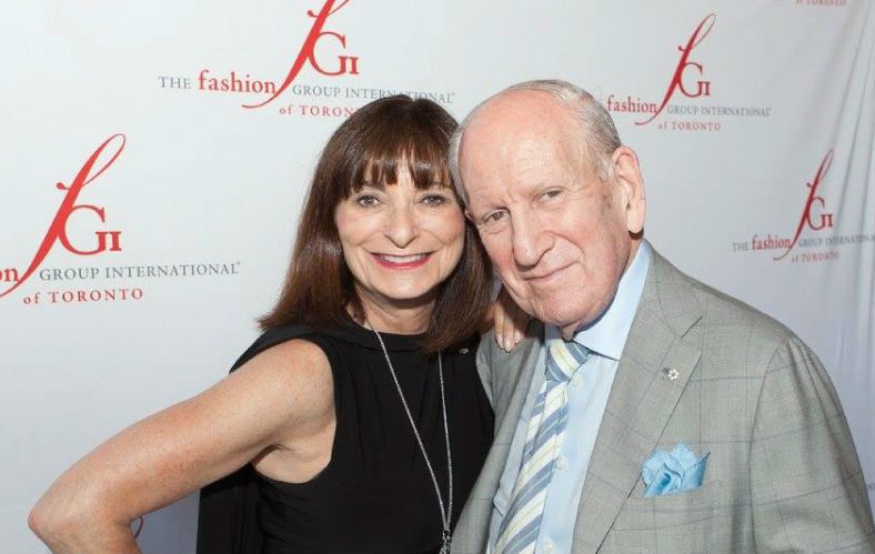 Rosen at the same event with renowned Canadian fashion journalist, Jeanne Beker.
