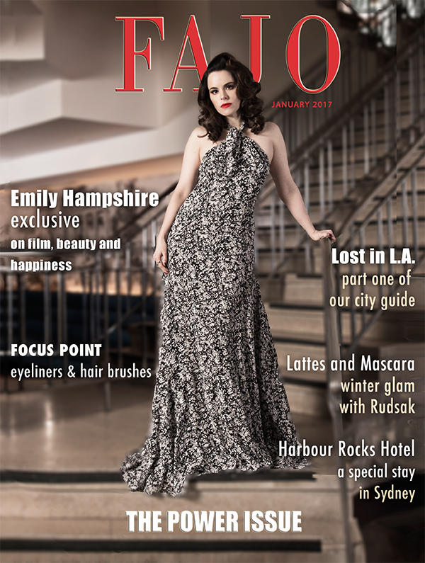 Emily Hampshire is on the cover of The Power Issue this month. Hampshire is wearing a dress by Derek Lam.